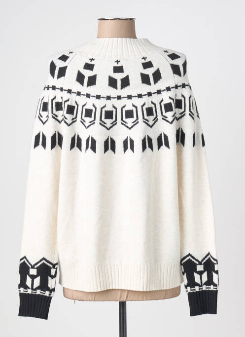Pull stretch manches longues blanc STREET ONE femme