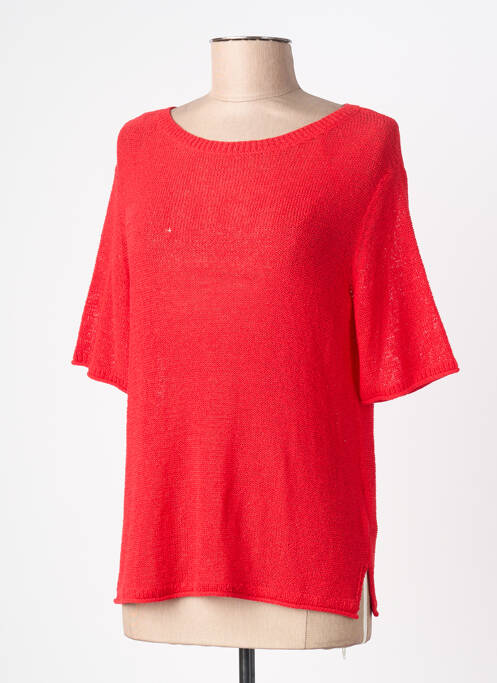Top stretch manches courtes rouge STREET ONE femme