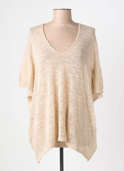 Top stretch manches courtes beige BSB femme
