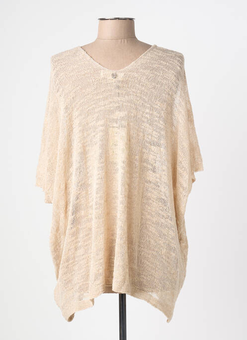 Top stretch manches courtes beige BSB femme
