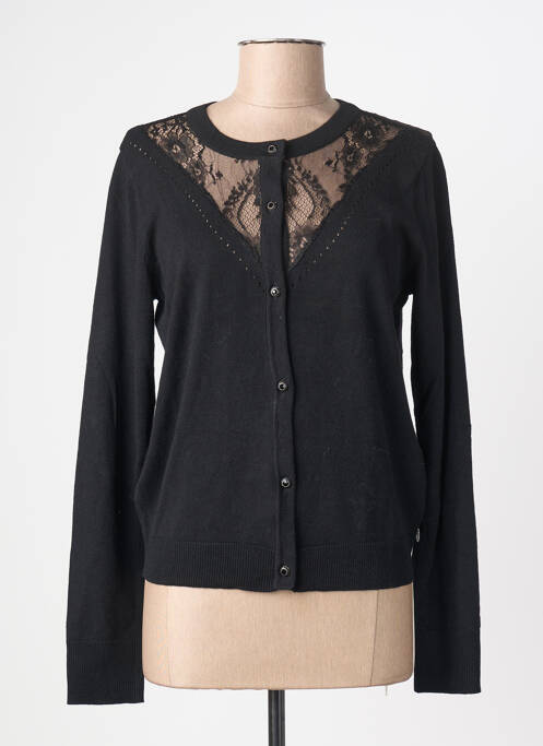 Gilet manches longues stretch noir FREEMAN T.PORTER femme