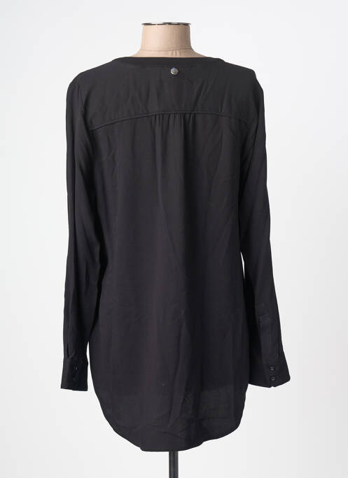 Blouse col rond manches longues noir STREET ONE femme