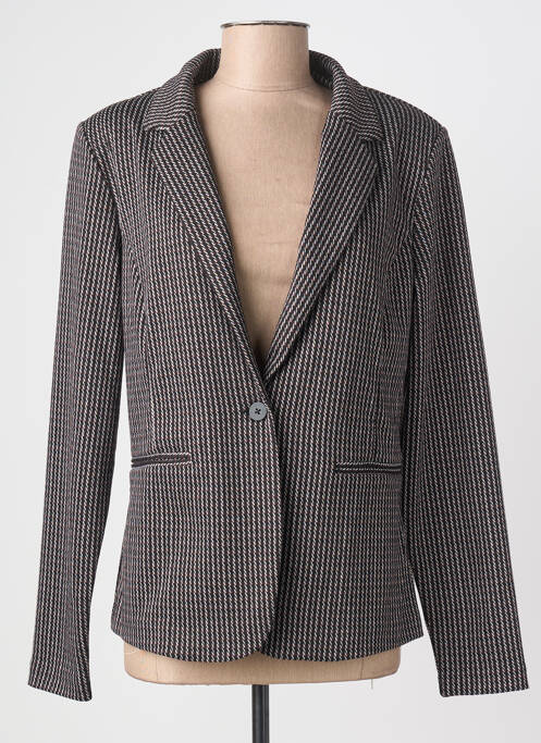 Blazer poches noir ICHI femme