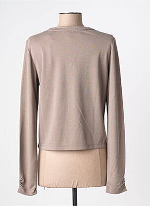 Gilet manches longues fermeture boutonnée sur le devant beige STREET ONE femme