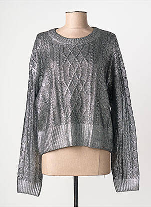 Pull col rond manches longues argent FREEMAN T.PORTER femme