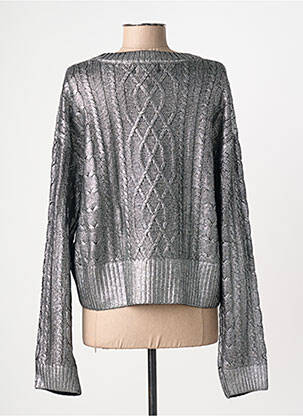 Pull col rond manches longues argent FREEMAN T.PORTER femme