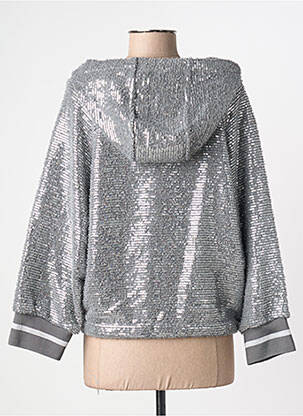 Pull col v manches longues gris BSB femme