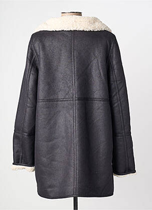 Manteau long coupe droite sans capuche noir STREET ONE femme