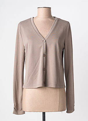Gilet manches longues fermeture boutonnée sur le devant beige STREET ONE femme