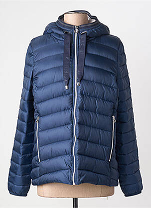 Doudoune poches a capuche bleu STREET ONE femme