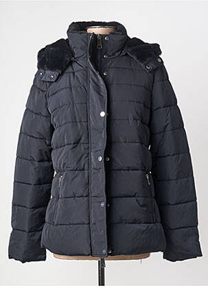 Doudoune poches a capuche noir RINO & PELLE femme