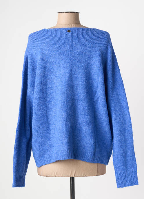 Pull col v manches longues bleu FREEMAN T.PORTER femme