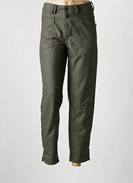 Pantalon 7/8 taille haute taille haute vert FREEMAN T.PORTER femme