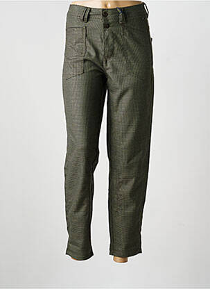 Pantalon 7/8 taille haute taille haute vert FREEMAN T.PORTER femme