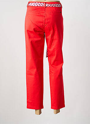 Pantalon chino tissage popeline taille normale orange FREEMAN T.PORTER femme