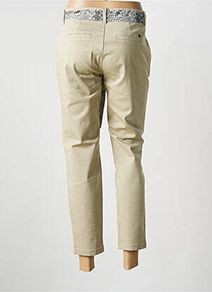 Pantalon chino tissage popeline taille normale vert FREEMAN T.PORTER femme