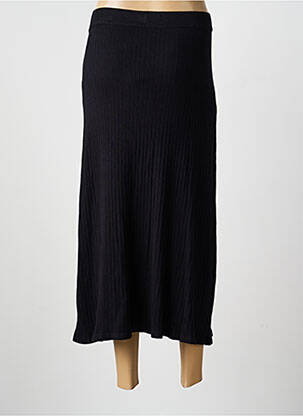 Jupe longue coupe droite noir ICHI femme