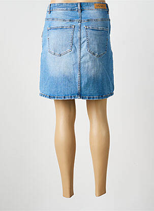 Jupe courte poches bleu ICHI femme
