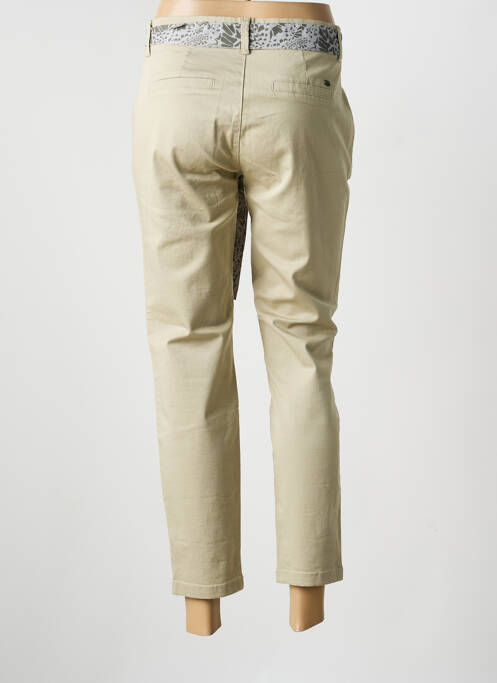 Pantalon chino tissage popeline taille normale vert FREEMAN T.PORTER femme