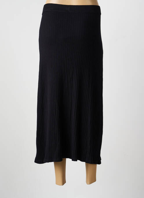 Jupe longue coupe droite noir ICHI femme