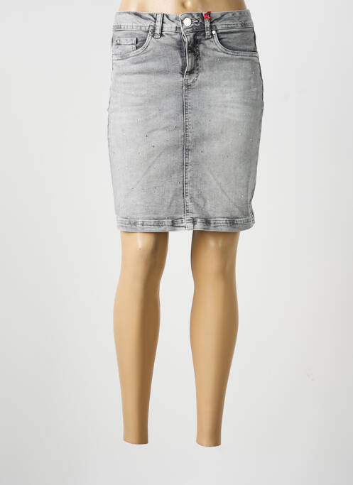 Jupe courte poches gris STREET ONE femme