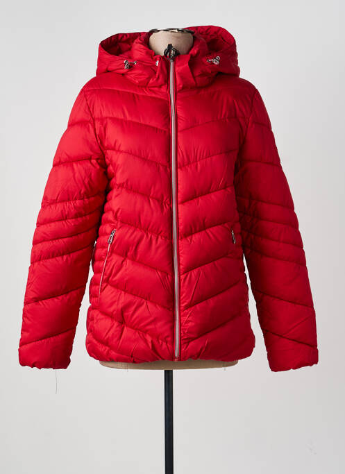 Doudoune poches a capuche rouge STREET ONE femme