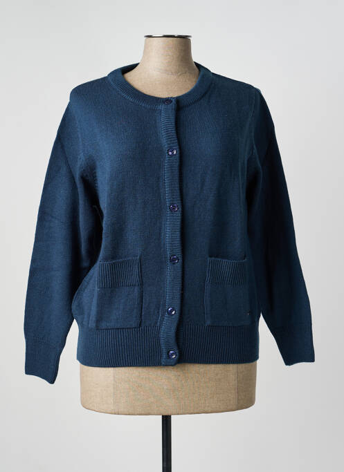 Gilet manches longues stretch bleu AGATHE & LOUISE femme