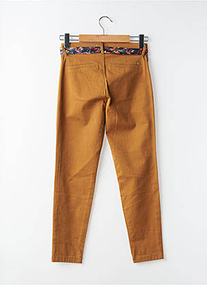 Pantalon chino tissage popeline taille normale marron FREEMAN T.PORTER femme