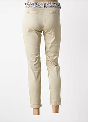 Pantalon chino tissage popeline taille normale beige FREEMAN T.PORTER femme