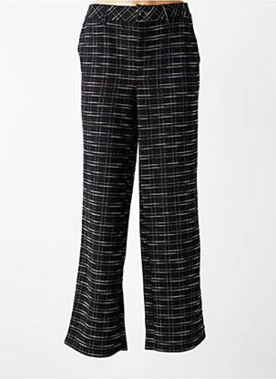 Pantalon large fermeture zippée sous rabat boutonné taille normale noir STREET ONE femme