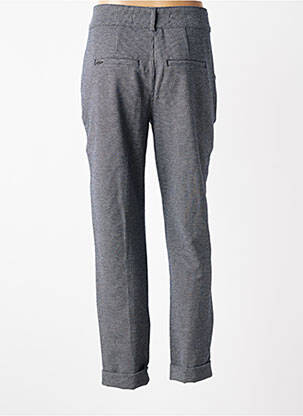 Pantalon chino fermeture zippée sous rabat boutonné taille normale bleu STREET ONE femme