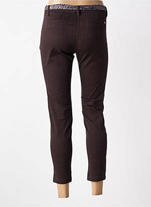 Pantalon chino tissage popeline taille normale marron FREEMAN T.PORTER femme