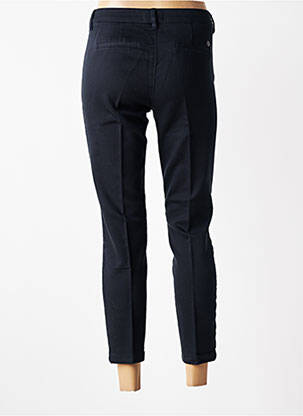 Pantalon chino fermeture zippée sous rabat boutonné taille normale noir FREEMAN T.PORTER femme