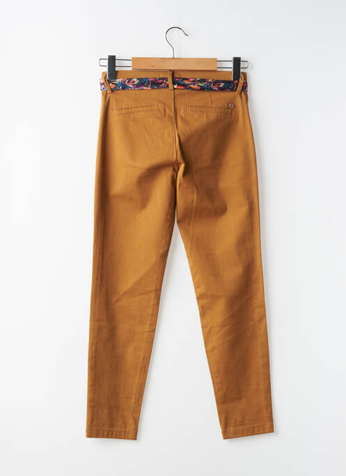 Pantalon chino tissage popeline taille normale marron FREEMAN T.PORTER femme