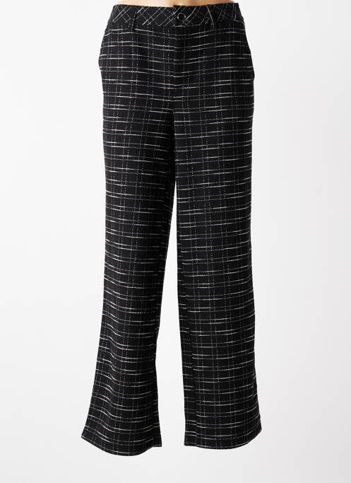 Pantalon large fermeture zippée sous rabat boutonné taille normale noir STREET ONE femme