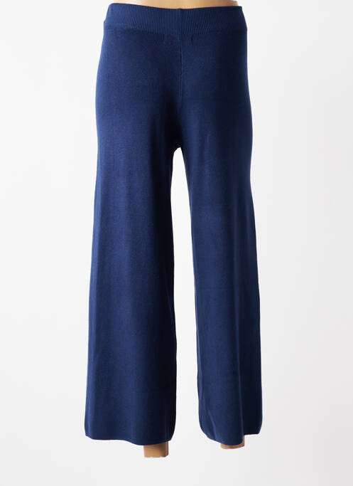 Pantalon 7/8 taille élastique taille normale bleu BSB femme