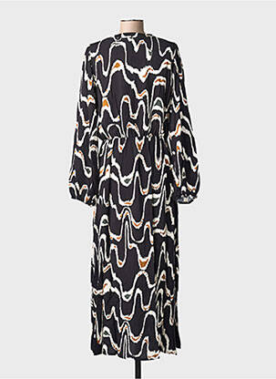 Robe longue manches longues manches longues noir LOLA ESPELETA femme