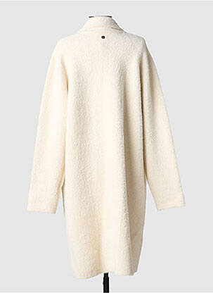 Manteau long coupe droite sans capuche beige LOLA ESPELETA femme