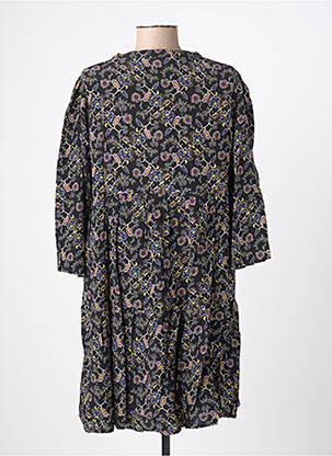 Robe courte manches longues manches longues noir GRACE & MILA femme