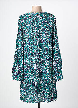 Robe mi-longue imprimé fantaisie manches longues vert LOLA ESPELETA femme