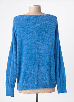 Gilet manches longues fermeture boutonnée sur le devant bleu QUATRE VINGT JOURS femme