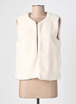 Gilet sans manche sans manche blanc GRACE & MILA femme