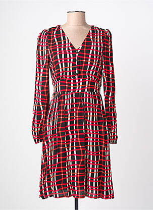 Robe courte manches longues manches longues noir LOLA ESPELETA femme