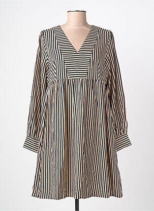 Robe courte manches longues manches longues noir LOLA ESPELETA femme