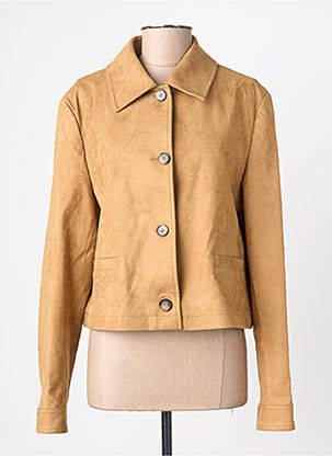 Veste casual coupe droite beige GRACE & MILA femme