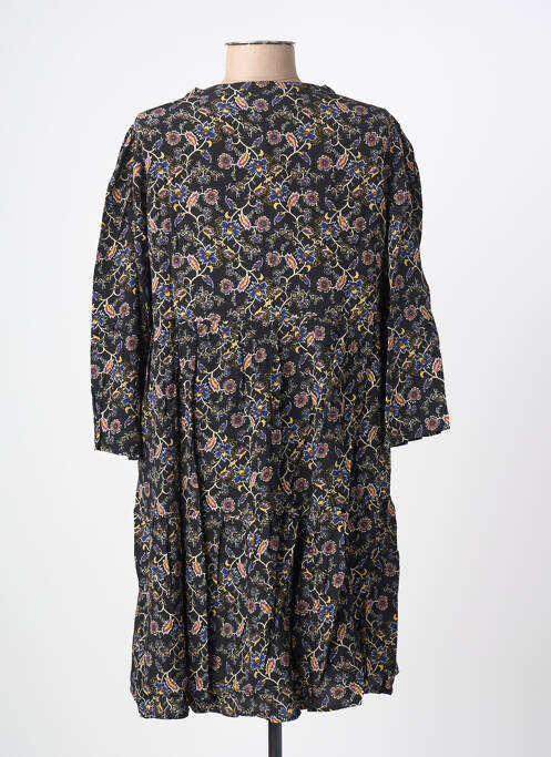 Robe courte manches longues manches longues noir GRACE & MILA femme