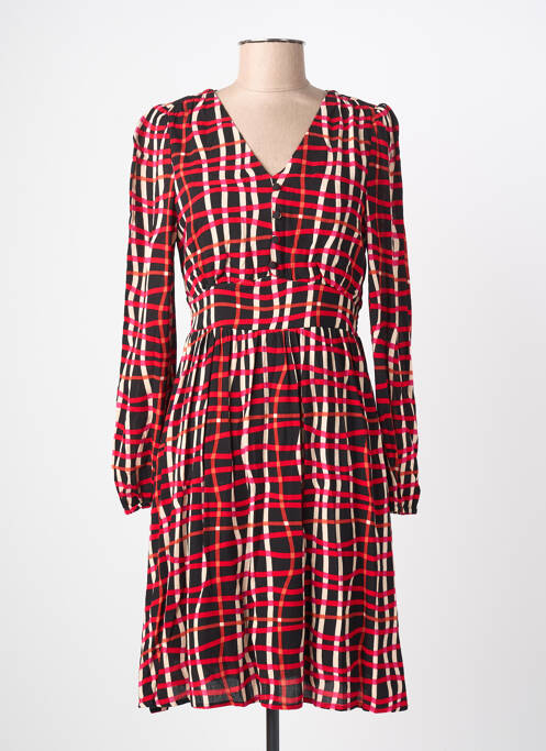 Robe courte manches longues manches longues noir LOLA ESPELETA femme