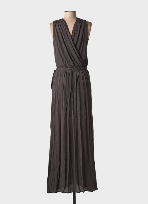 Robe longue sans manche sans manche gris GRACE & MILA femme