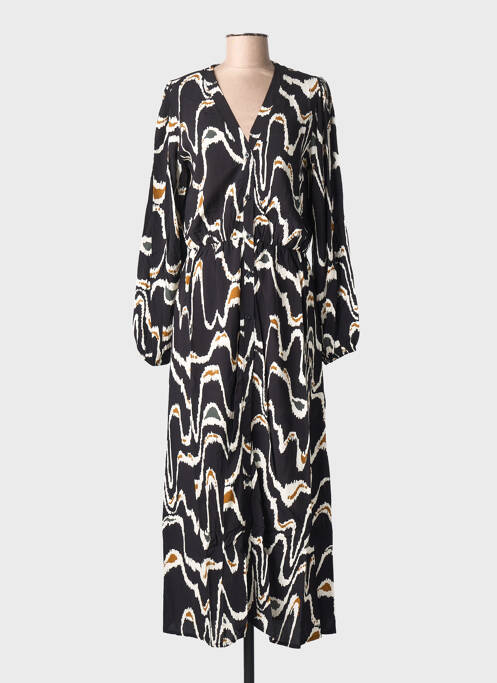 Robe longue manches longues manches longues noir LOLA ESPELETA femme