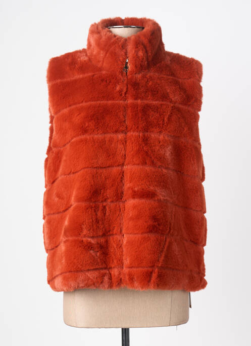 Veste casual coupe droite orange CATCH ME femme